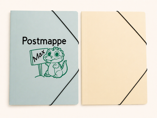 Bunte Postmappe für Kinder – mit deinem Namen & Lieblingsmotiv