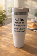 Thermobecher mit Strohalm