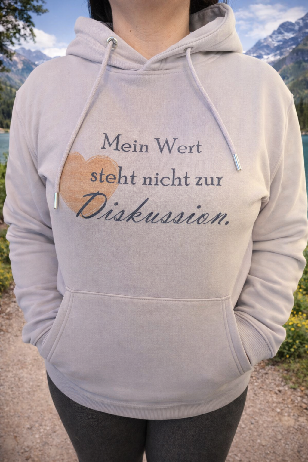 Hoodie mit Statement Spruch