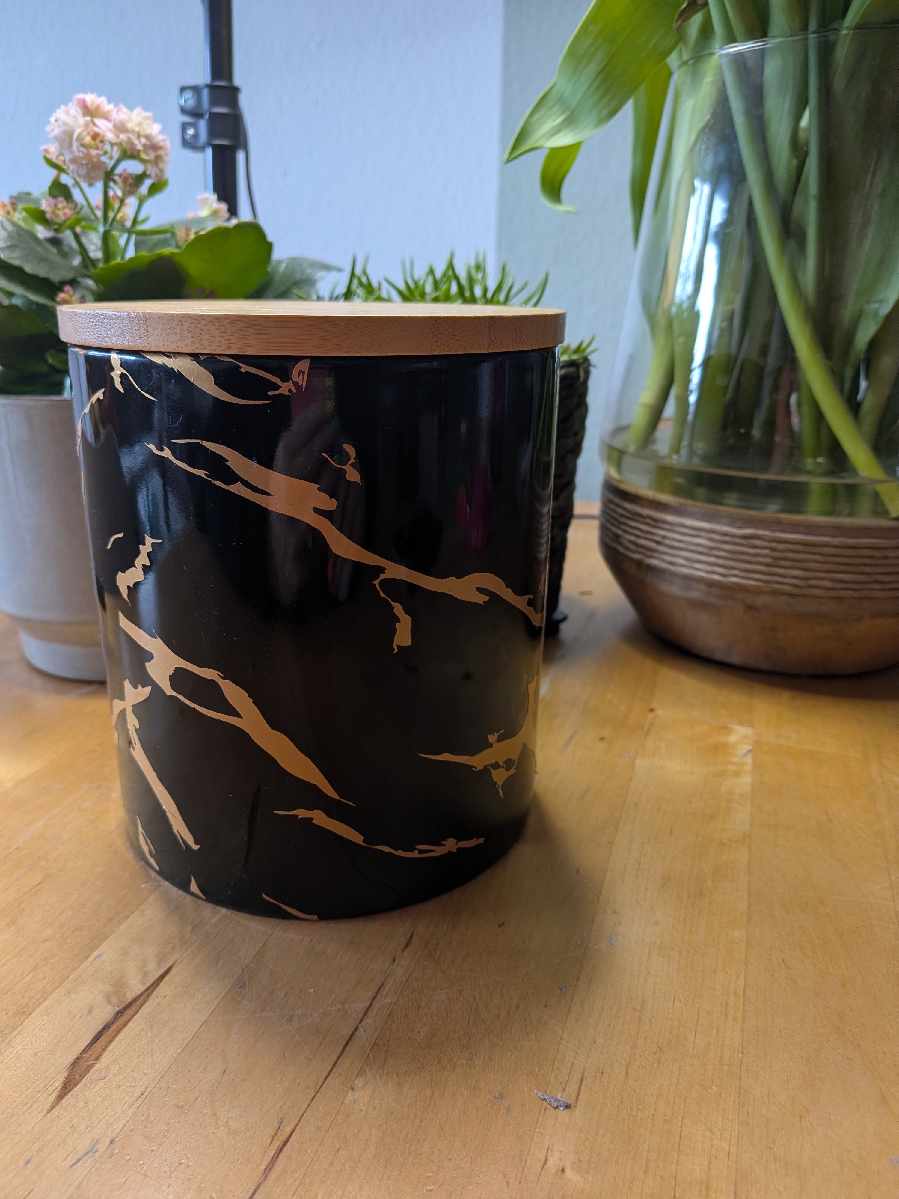 Personalisierte Porzellan Vorratsdose - Groß - Maße: 16 cm hoch | Ø ca. 14 cm