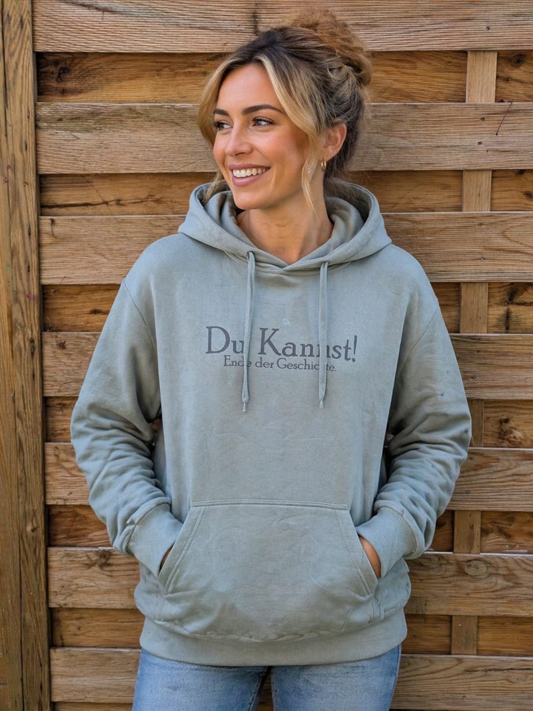 Statement Hoodie " Du Kannst"